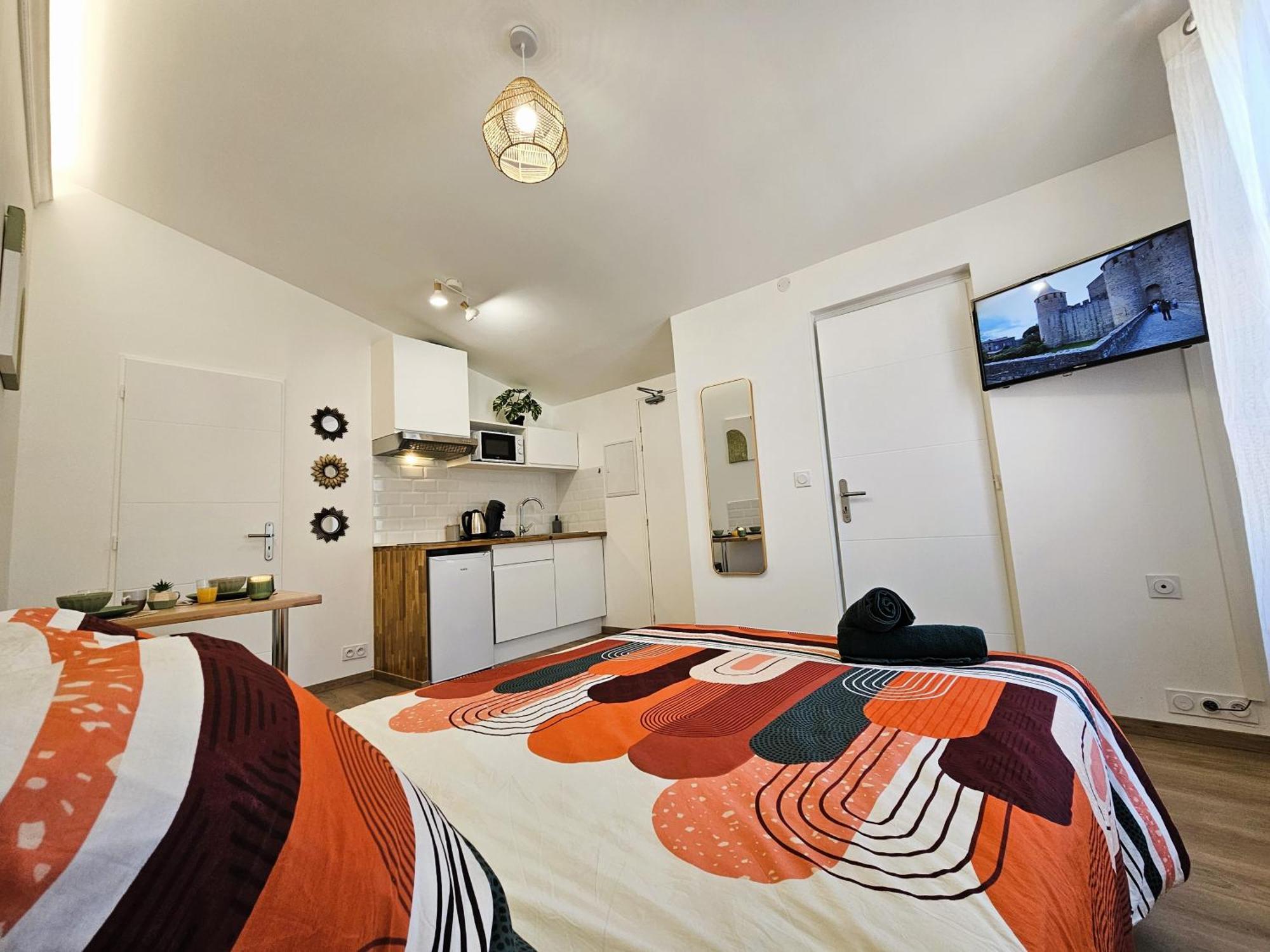Tout Confort ! Ville, Climatisation, Parking, Wifi, Calme, Tv Каркассон Экстерьер фото
